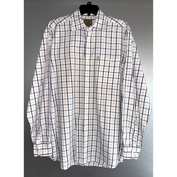 Beretta Shirt Mens L Cotton Casual Button Down Multicolor Plaid Long Sleeve gun - Picture 1 of 9